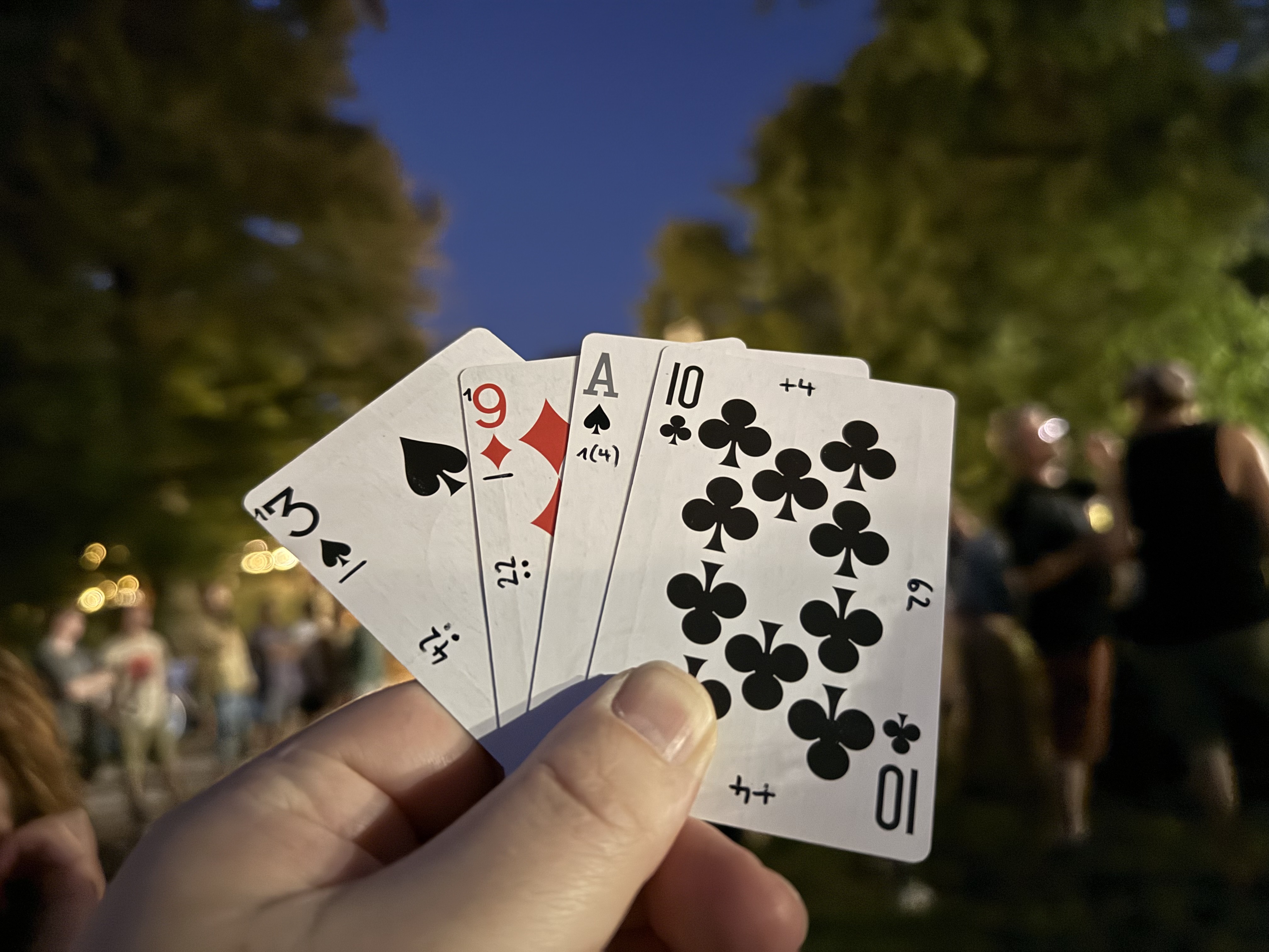 Marked up deck